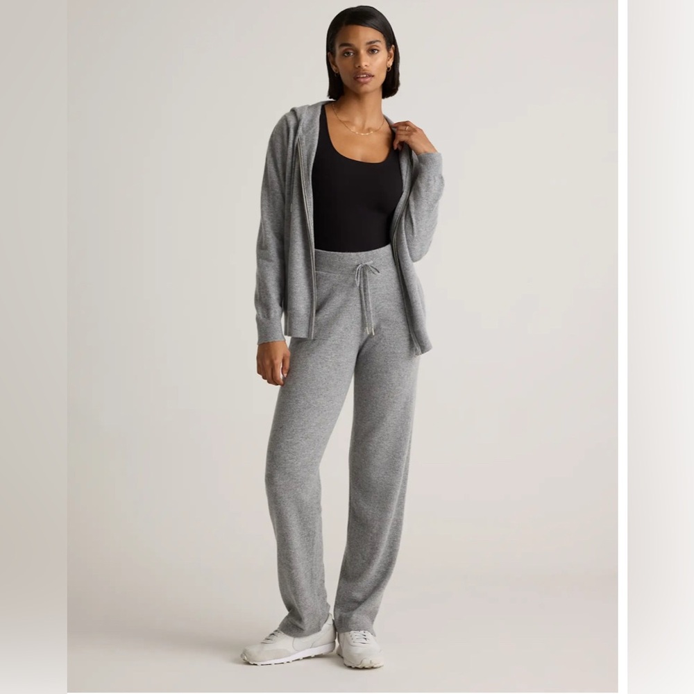 Quince Gray Straight Leg Pants
